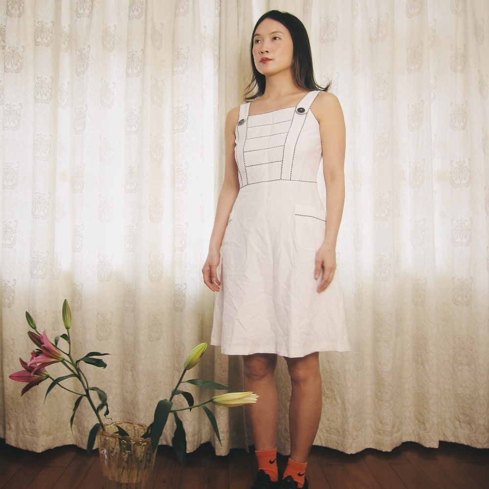 White Polka Dot Dress